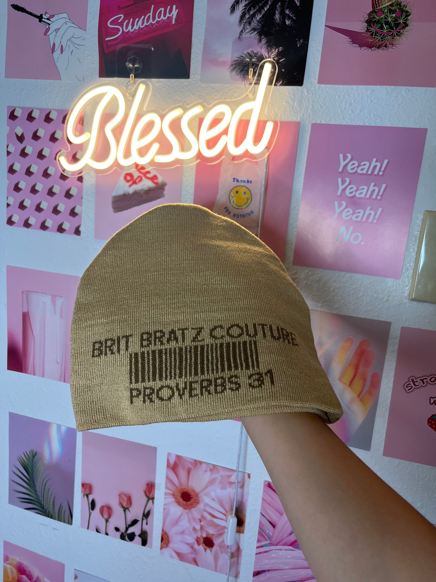 Proverbs 31:25 beanie