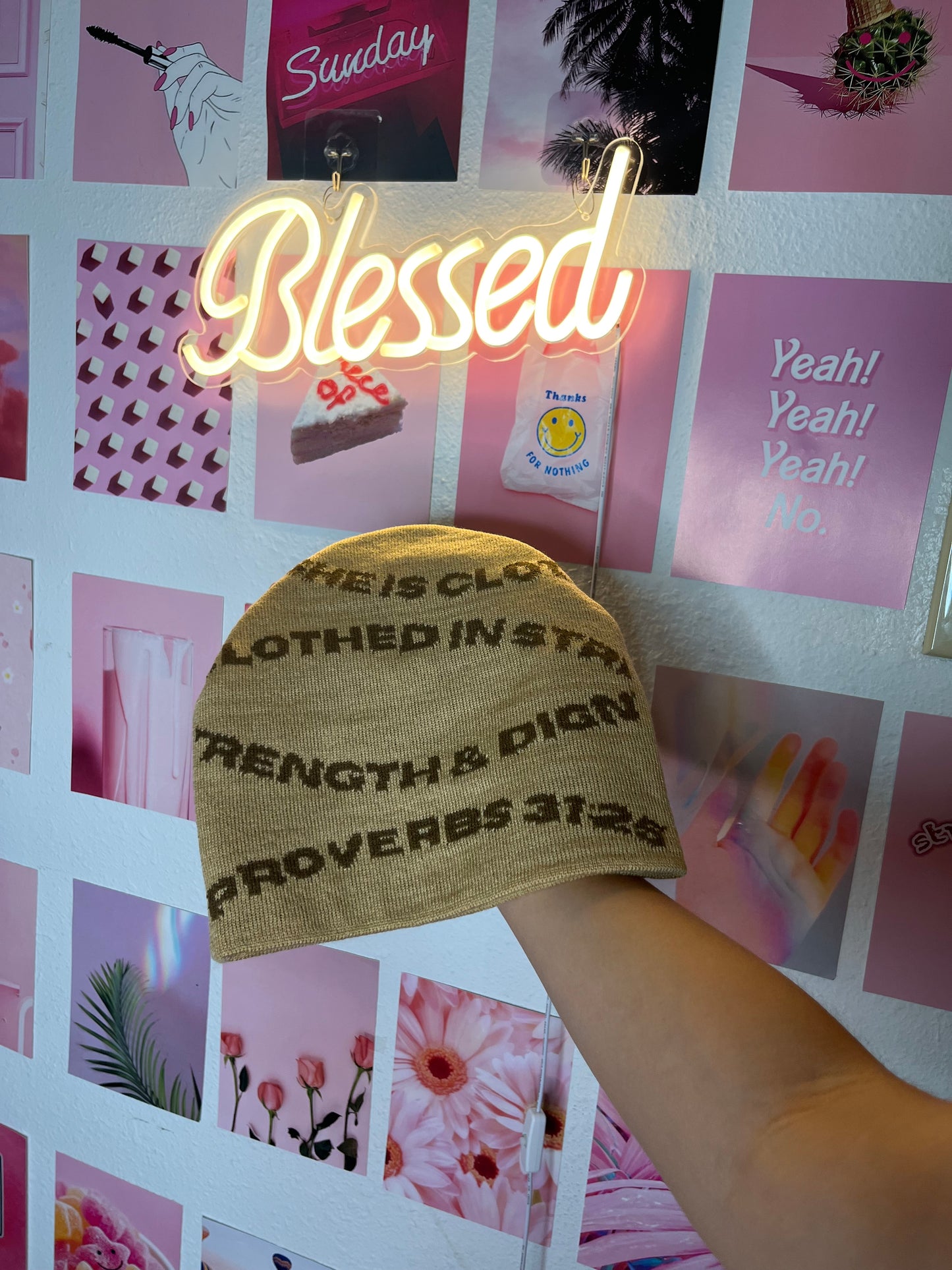 Proverbs 31:25 beanie