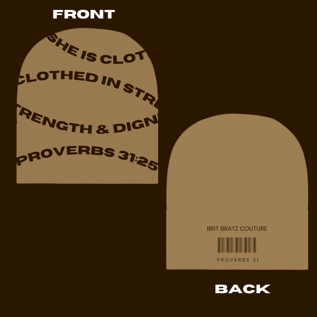 Proverbs 31:25 beanie